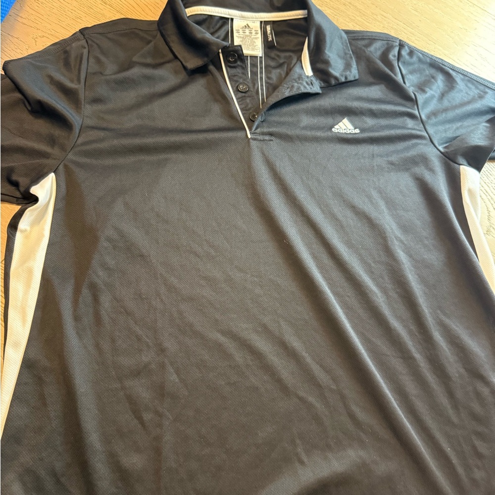 Adidas Men's Polo Shirt in Black and White